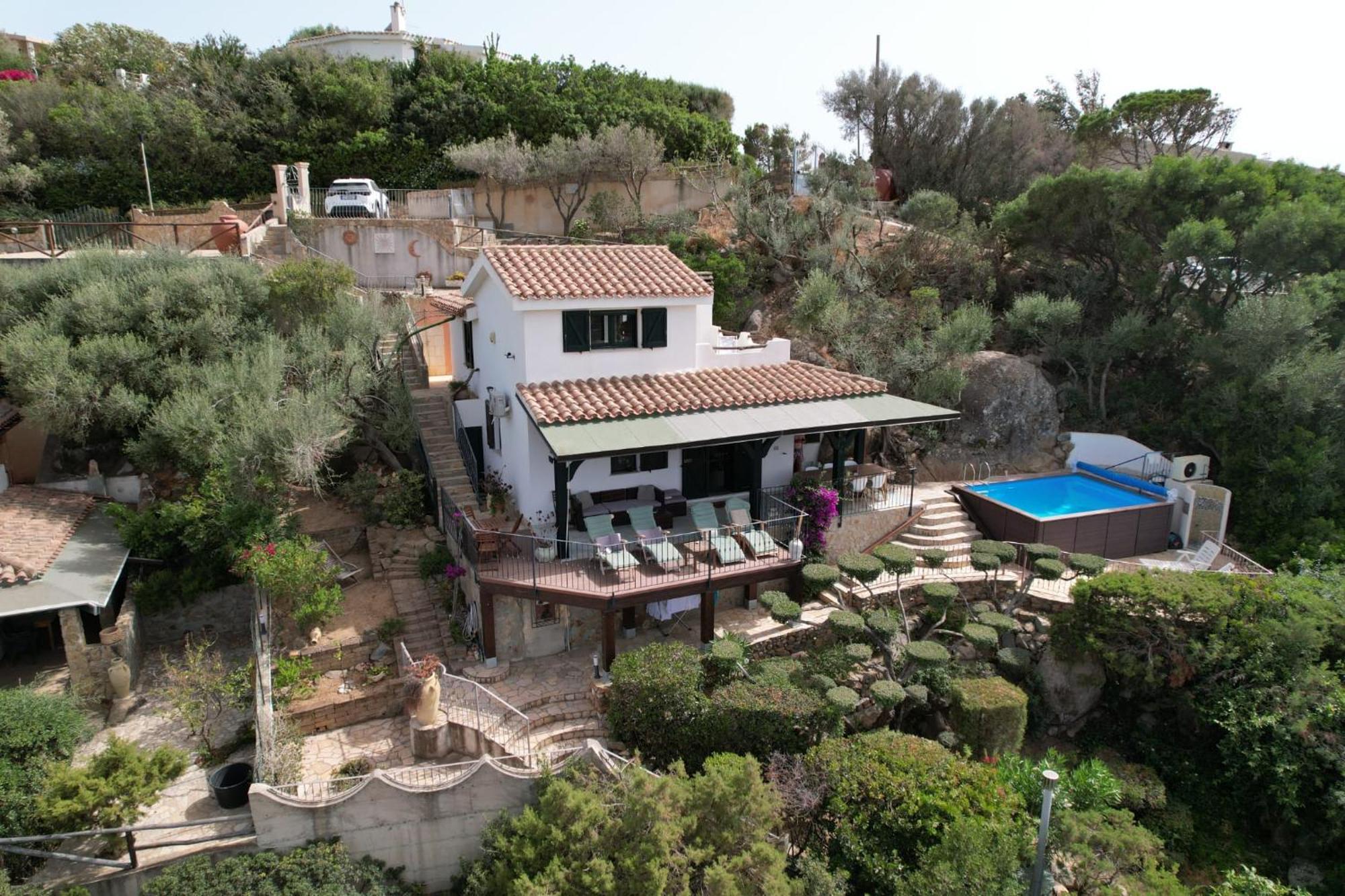 Villetta With Heated Pool And Panoramic View Torre delle Stelle Esterno foto