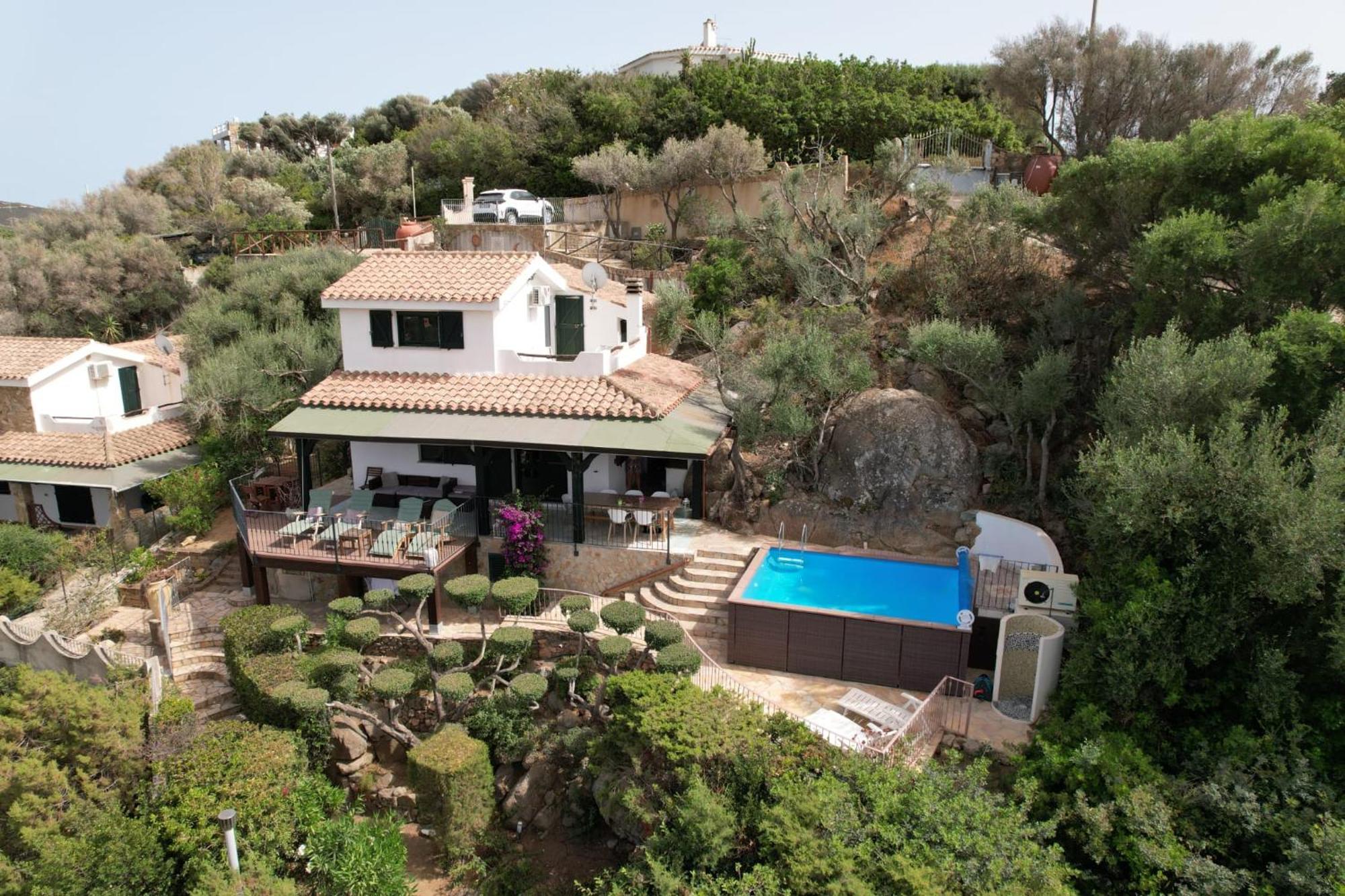 Villetta With Heated Pool And Panoramic View Torre delle Stelle Esterno foto